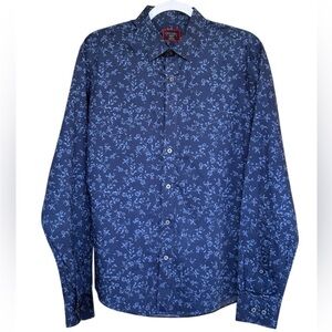 Untuckit Floral Print Button Down Shirt Size M